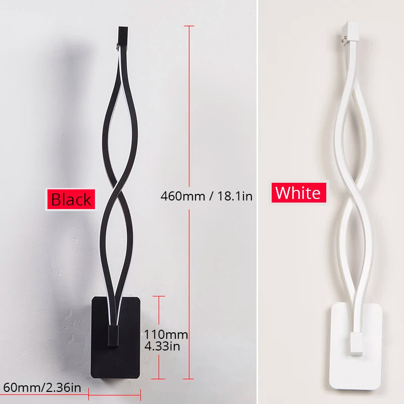 16W/6W LED Wall Lamp lampada Bedroom Beside Wall Light Home Indoor Decoration Lighting Corridor Aluminum Wall Sconce AC90-260V